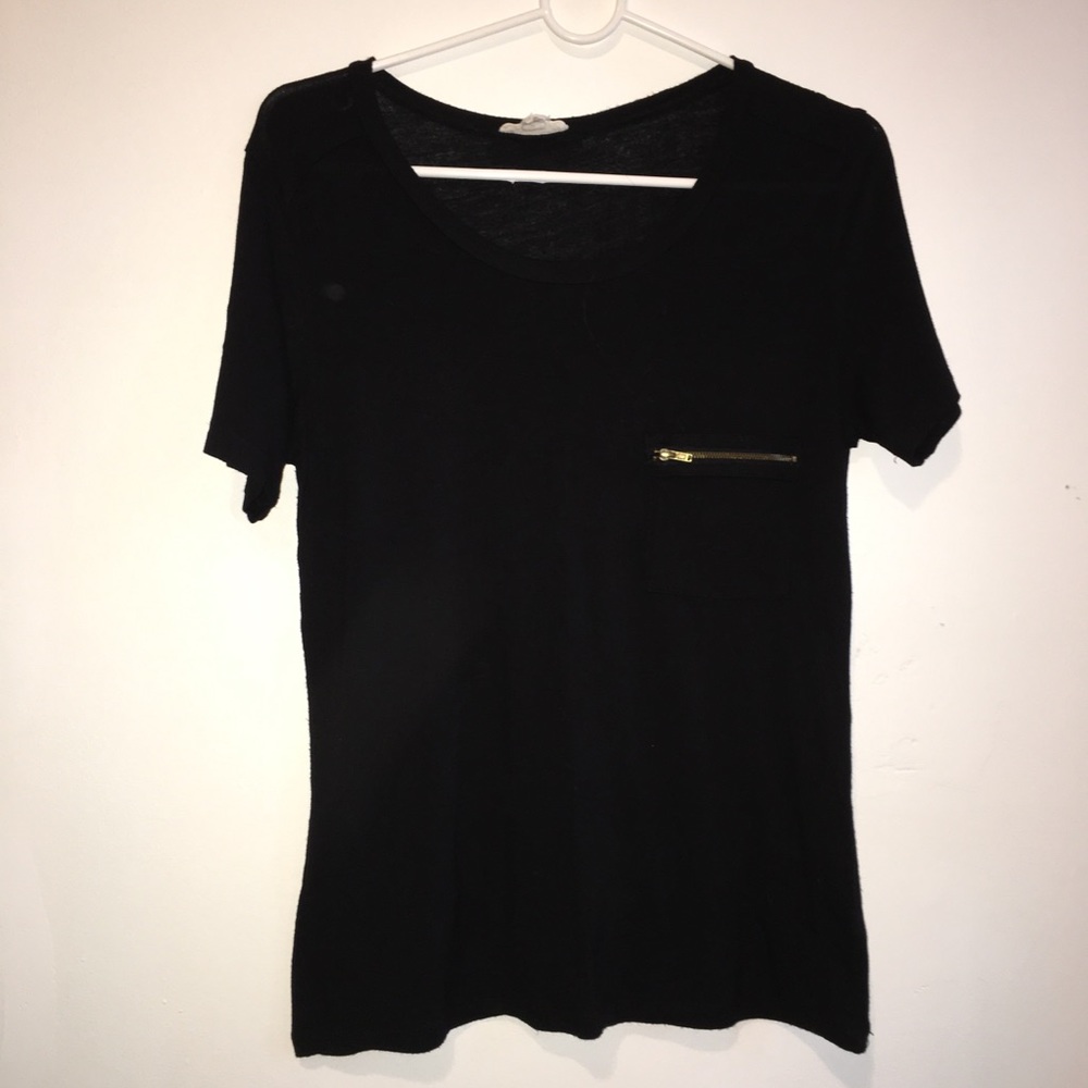 Scoop Neck Short Sleeve Tee | ZENANA OUTFITTERS